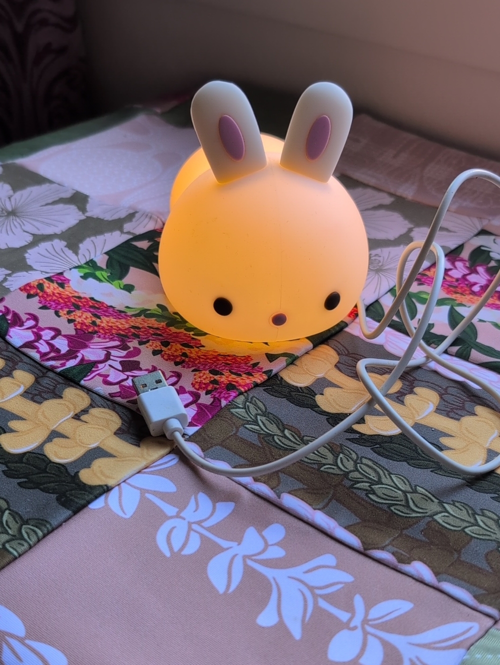 Cute Bunny Night Light - Soft Yellow Kids Accessory